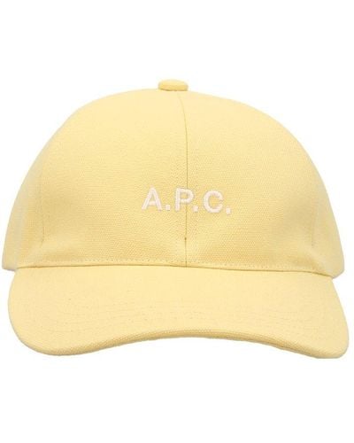 A.P.C. Charlie Baseball Cap - Yellow