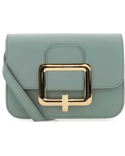 Bally Sage Leather Micro Janelle Crossbody Bag - Green