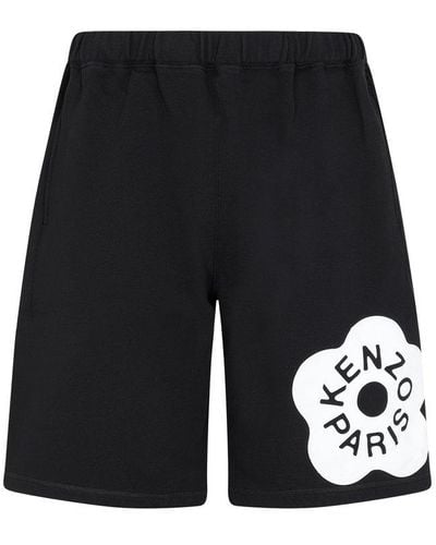 KENZO Boke Flower Bermuda Shorts Trousers - Black
