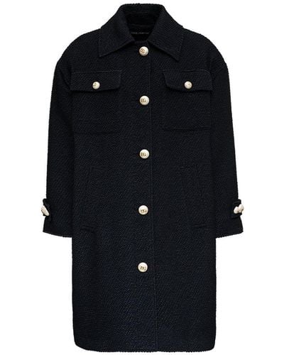 Dolce & Gabbana Wide-fit Black Coat