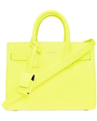 Saint Laurent 'sac De Jour Nano' Shoulder Bag - Yellow