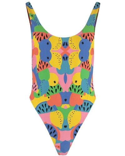 Reina Olga Funkyprint Stretched Swimsuit - Multicolour