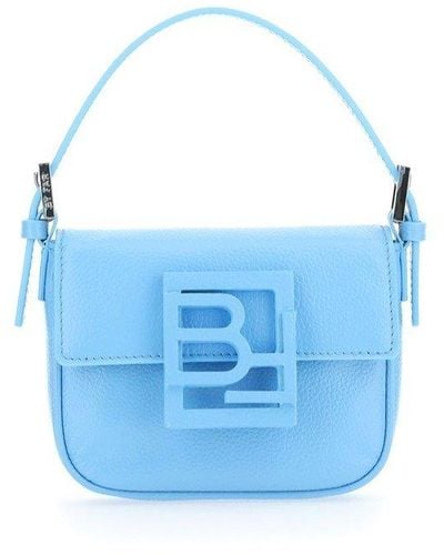 BY FAR Alfie Logo Buckle Mini Crossbody Bag - Blue