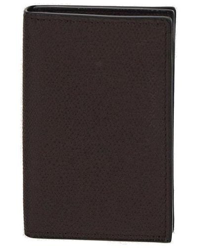 Valextra Bi-fold Card Case - Black