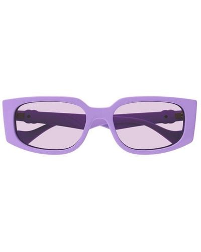 Gucci Rectangular Frame Sunglases - Purple