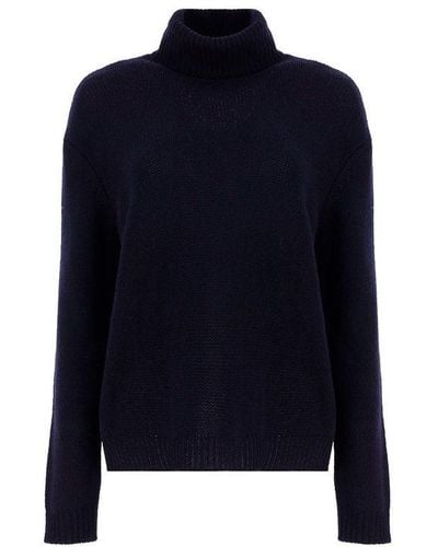 Valentino Turtleneck Knit Sweater - Blue