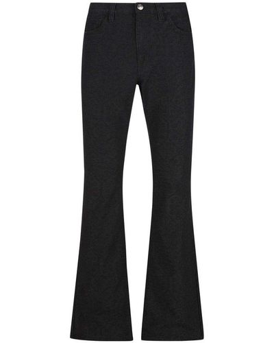Etro Logo Patch Flared Jeans - Black