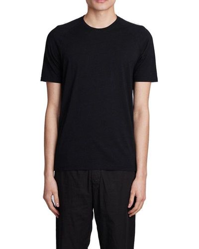 Aspesi Short Sleeved Crewneck T-shirt - Black