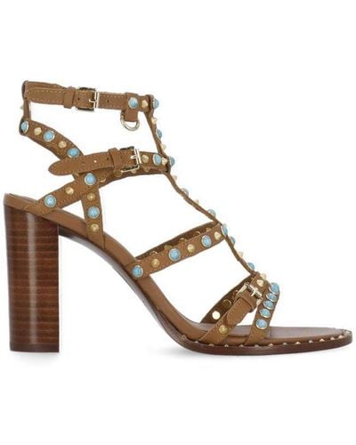 Ash Stud-embellished Sandals - Brown