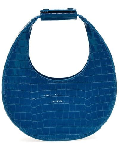 Staud Mini Shirley Majorca Toile Tote Bag In Blue,white,light Blue