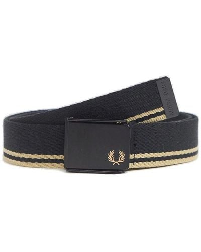 Fred Perry Tipped Webbing Belt - Blue