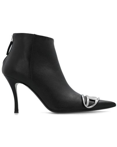DIESEL D-venus Heeled Ankle Boots - Black