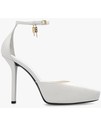 Givenchy White Court Shoes With Logo