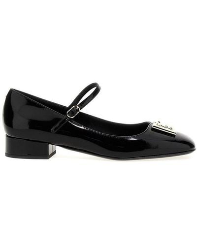 Dolce & Gabbana Mary Janes Cut-out Detailed Pumps - Black