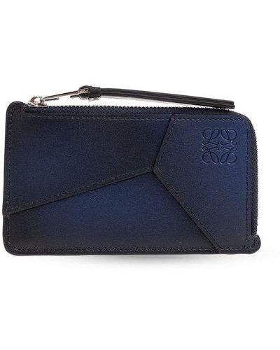 Loewe Leather Card Case, - Blue
