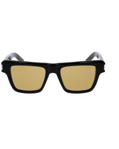 Saint Laurent Square Frame Sunglasses - Multicolour