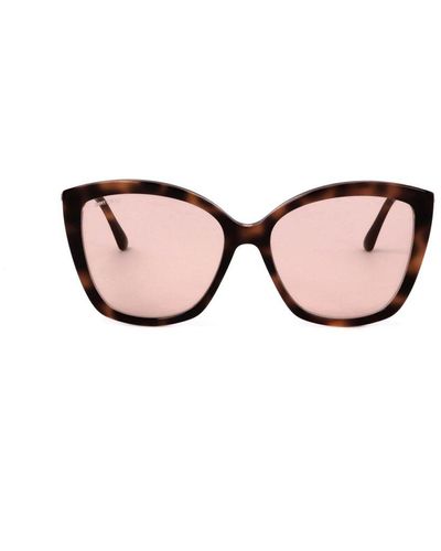 Jimmy Choo Cat-eye Frame Sunglasses - Pink