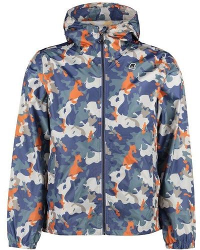 BLOUSON K-WAY JACQUES WARM DOT ORANGE/KAKI