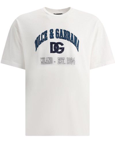 Dolce & Gabbana Logo-printed Short-sleeved T-shirt - White