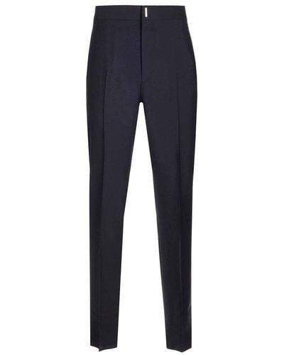 Givenchy Blue Wool And Mohair Pants