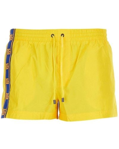 Dolce & Gabbana Short Swimsuit - Yellow