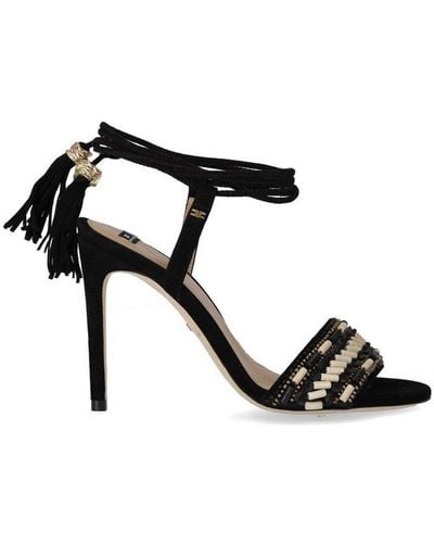 Elisabetta Franchi Ankle Strap Heeled Sandal - Black