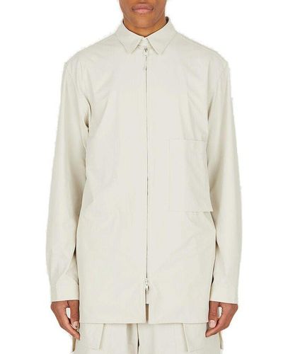 Y-3 Classic Light Ripstop Long Sleeved Overshirt - Natural