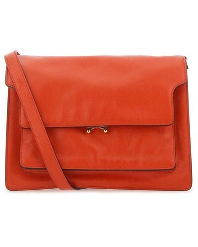 Marni Soft Trunk Large Shoulder Bag - Red