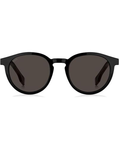 BOSS 1575/s Round Frame Sunglasses - Black