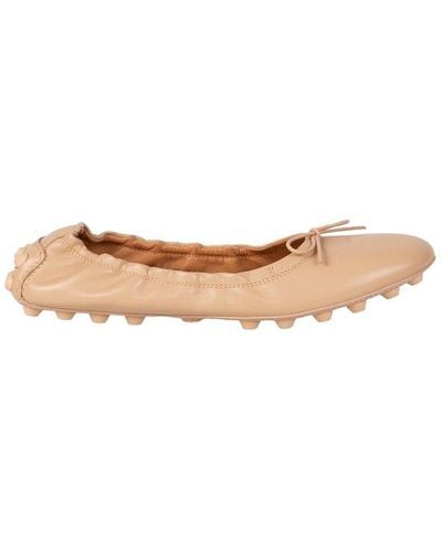 Tod's Gommino Bow-detailed Ballerinas Shoes - Pink