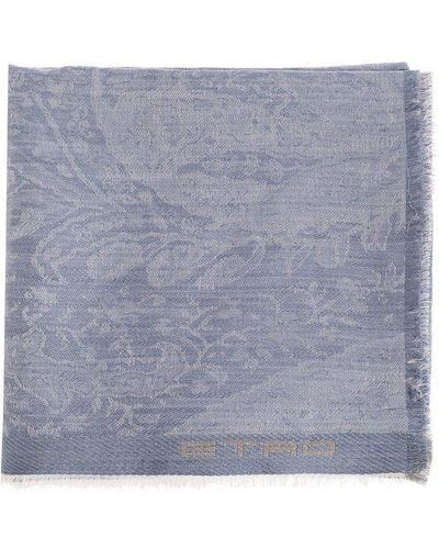 Etro Scarf With Decorative Pattern, - Gray