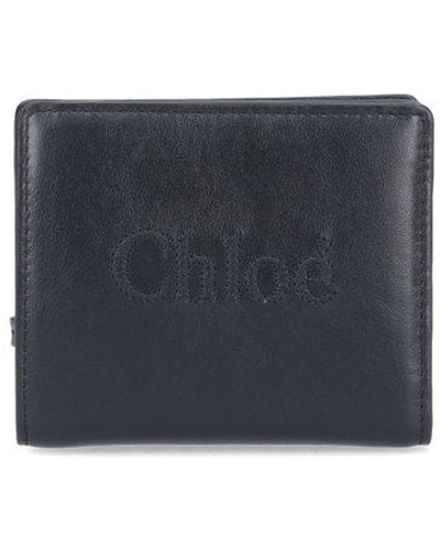 Chloé Sense Compact Bi-fold Wallet - Black