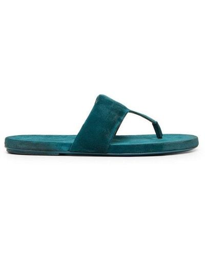 Marsèll Round-toe Single-strap Flip Flops - Green