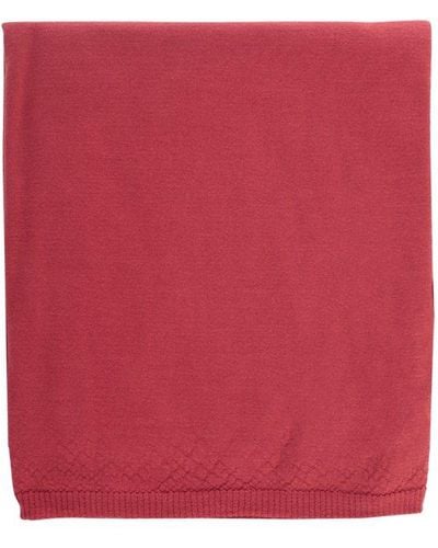 Rick Owens Finished Edge Fine-knit Scarf - Red
