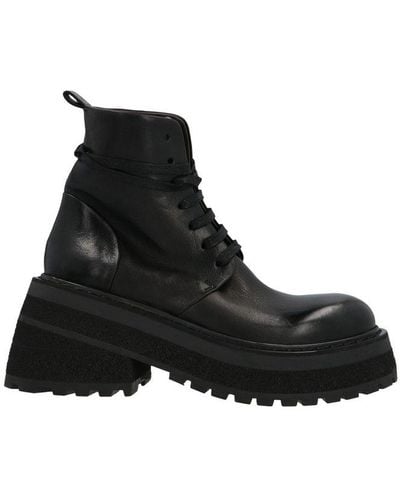 Marsèll Carretta Combat Boots - Black