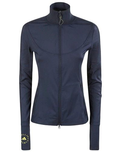adidas By Stella McCartney Truepurpose Recycled-jersey Running Jacket - Blue