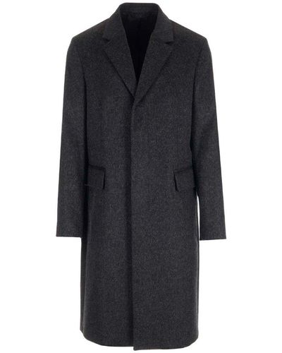 Acne Studios Single-breasted Buttoned Coat - Blue