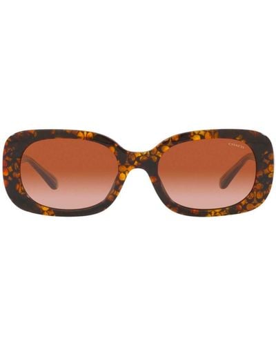 COACH Rectangle Frame Sunglasses - Multicolour