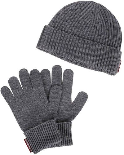 DSquared² Knit Set Beanie+gloves - Grey