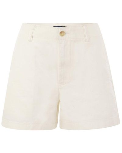 Polo Ralph Lauren Logo-embroidered Chino Shorts - White