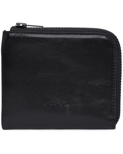 MM6 by Maison Martin Margiela Leather Wallet - Black