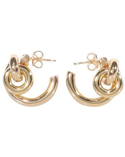 Bottega Veneta Loop Hook Earrings - Natural