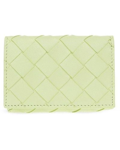 Bottega Veneta Leather Wallet - Yellow