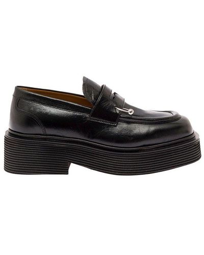 Marni Embellished Slip-on Chunky Loafers - Black
