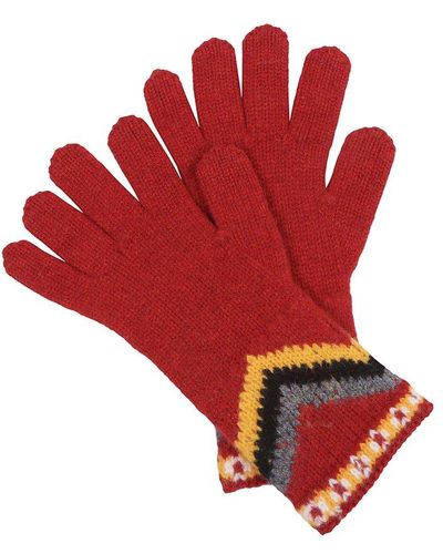 Alanui Antartic Circle Glove - Red