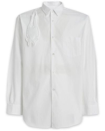 Comme des Garçons Long-sleeved Shirt - White