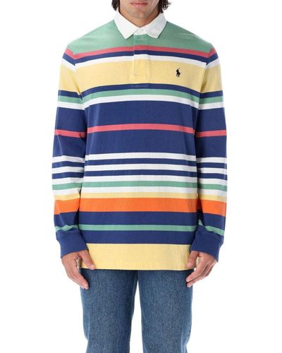 Polo Ralph Lauren Classic Fit L/s Striped Polo Shirt - Multicolour