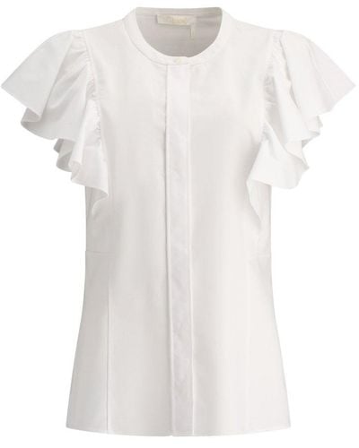 Chloé Wing-sleeve Top - White