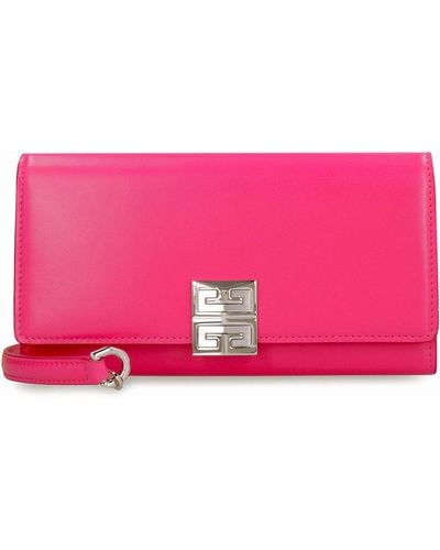 Givenchy 4g Plaque Clutch Bag - Pink