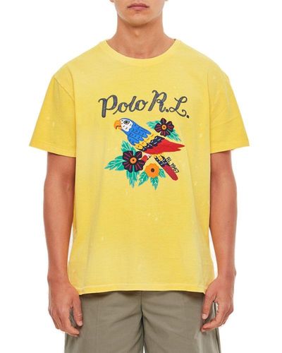 Polo Ralph Lauren Parrot Tee In Yellow,at Urban Outfitters